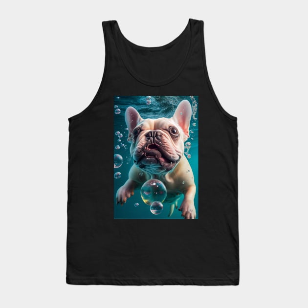 Dogs in Water #11 Tank Top by MarkColeImaging